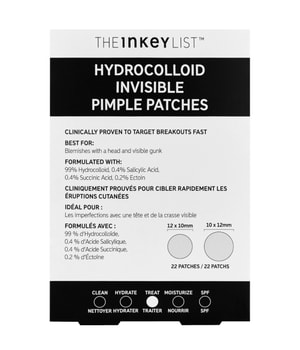 The INKEY List Hydrocolloid Invisible Pimple Patches 22 Stk